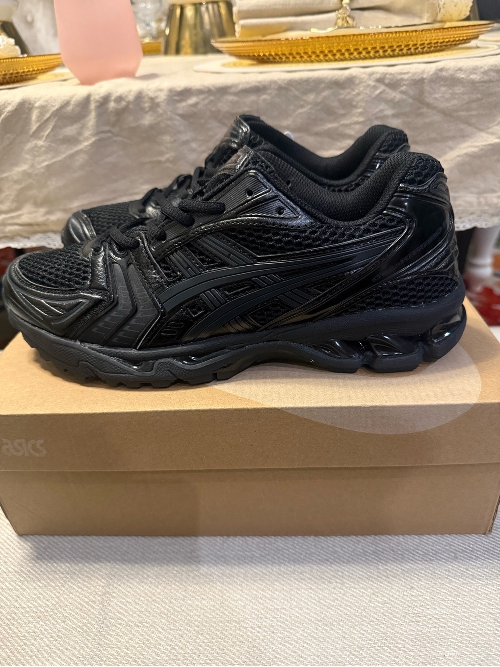 All Black ASICS Gel Kayano 14